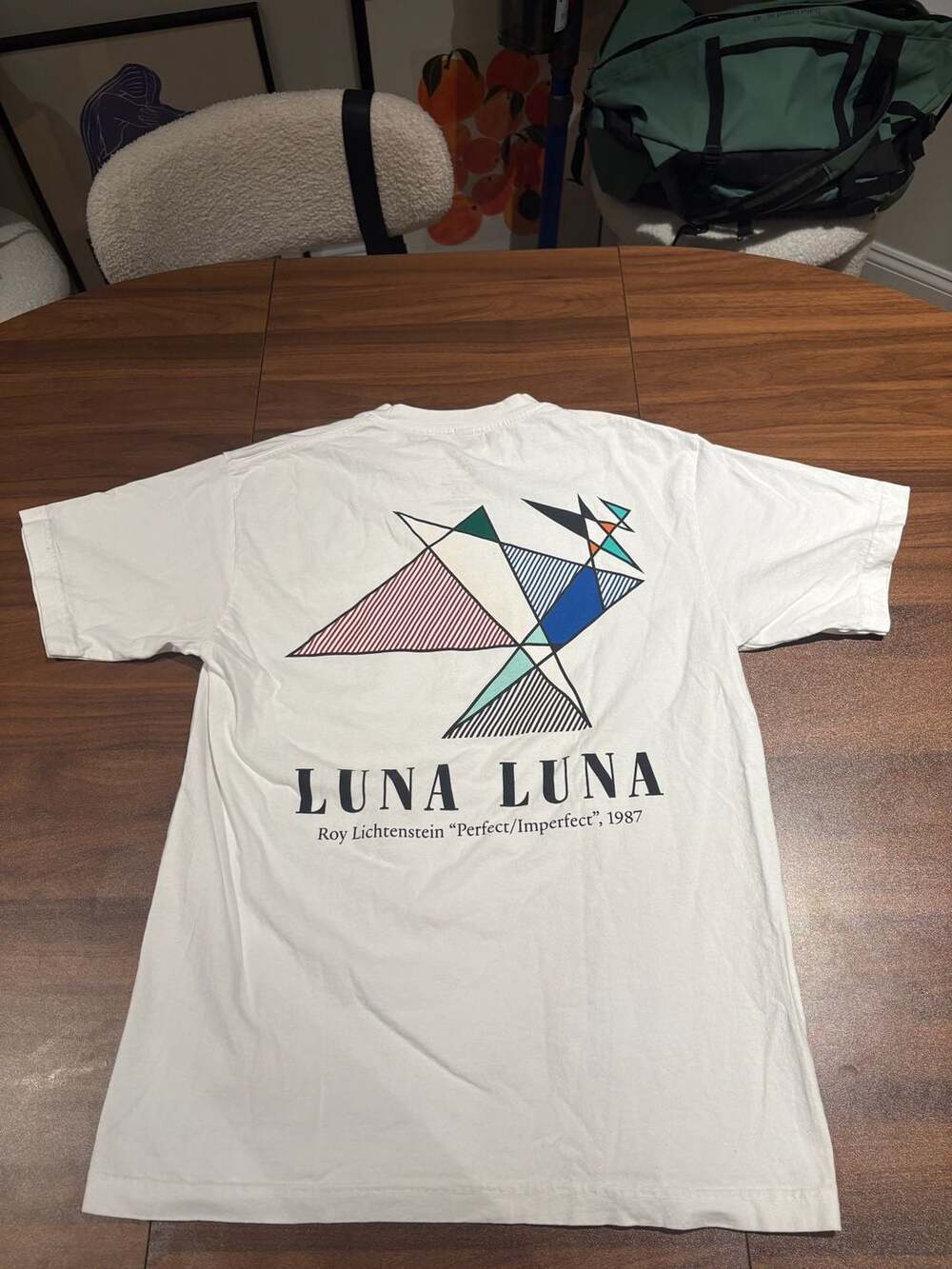 Luna Luna Roy Lichtenstein 'Perfect/Imperfect' 1987 T-Shirt, Medium, 100% Cotton